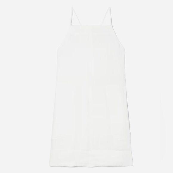NWT Everlane The Linen Apron Dress in White Small Sustainable - Picture 6 of 6